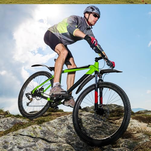 NICEDACK Bike Fender Set, MTB Front Rear Fender, Extend Thickened Mountain Bike Fenders, Quick Release Fender, Wheel Guards for 24-29 inch Bicycle.