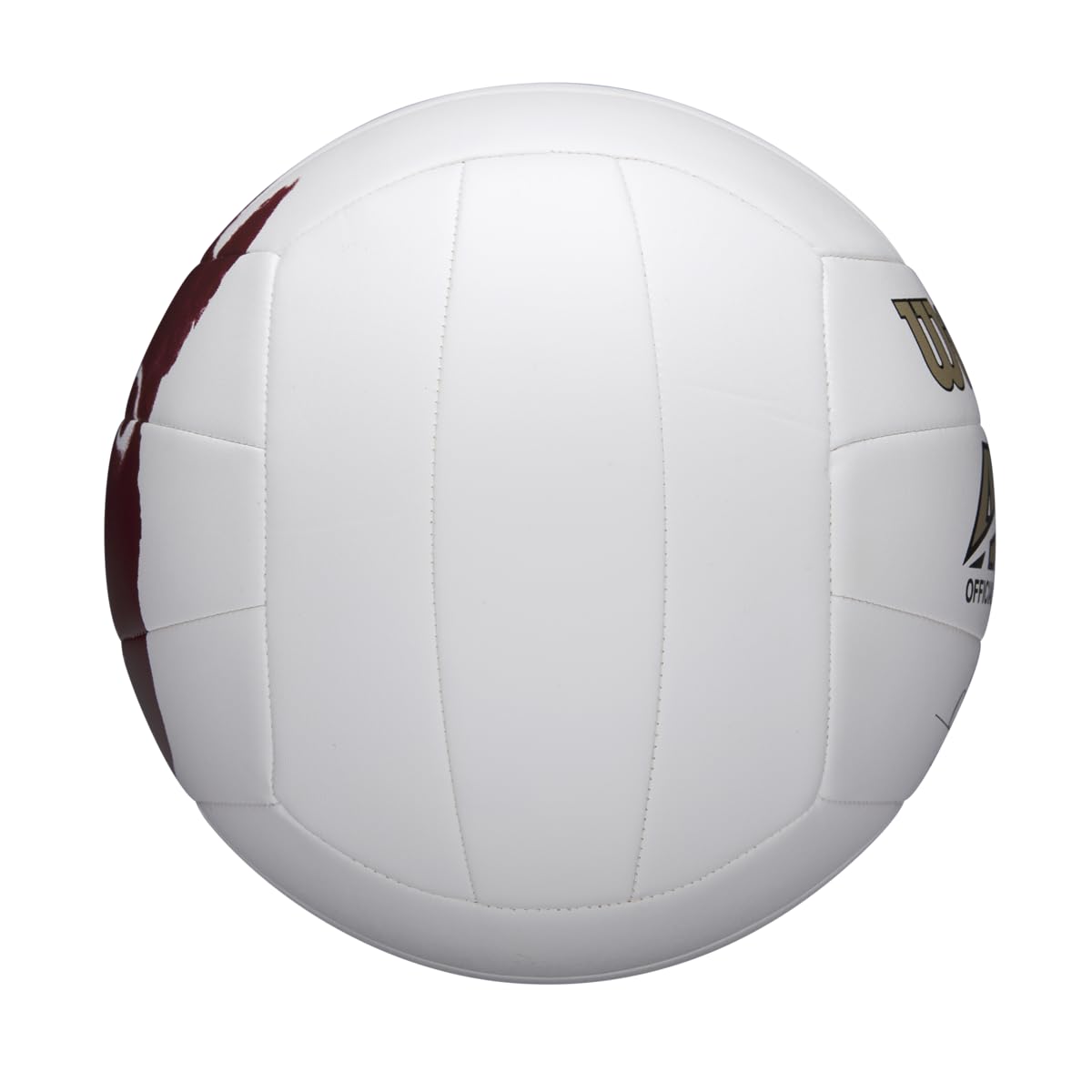 Wilson volleyball, suitable for outdoor and recreational players, famously featured in the movie "Cast Away" as "Mr. Wilson", available in white/red color.