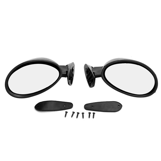 ZPSHYD Classic Car Side Mirror Set - 1 pair of black rearview mirrors, vintage car restoration accessory, enhance the exterior appearance and safety of your vehicle.