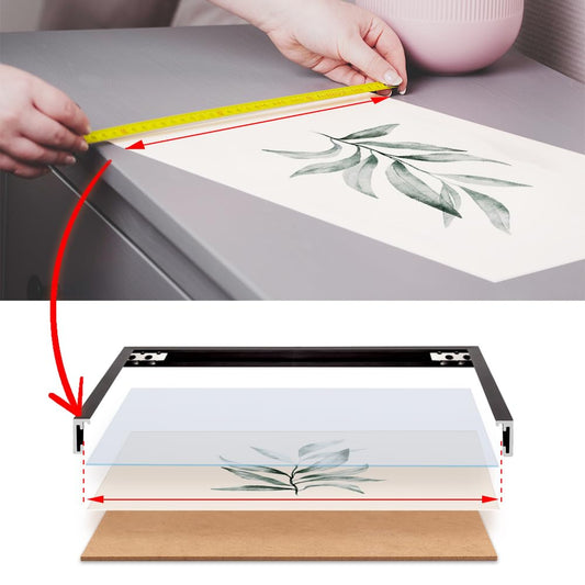 Picture Shop-24 Picture Frame Milano Aluminum Aluminum Picture Frame 60 x 120 cm Black (matt) Photo Frame, Change Frame, Poster Frame, Puzzle Frame, Aluminum Picture Frame