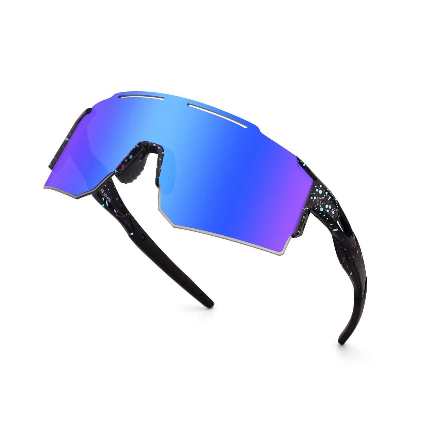 OULIQI Polarized Bike Glasses,Sport Sunglasses Men Women UV400 Sport Goggles Quick Glasses Outdoor Sports Fishing Cycling Running (1 Lens)