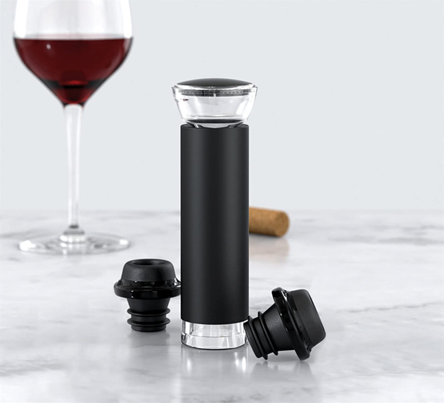 IraXpro Electric Corkscrew, Electric Bottle Opener, Wine Opener, 7-in-1 Electric Wine Bottle Opener Set includes foil cutter, wine pourer, wine pump, vacuum wine stopper, storage base.