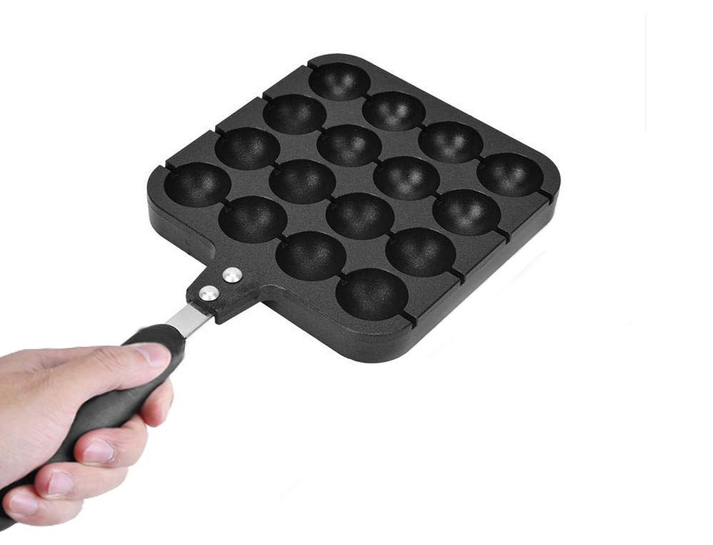 Mumusuki Takoyaki Grill Pan Plate Cooking Baking Mold Tray Cast Aluminum Nonstick Japanese Food Round Pancakes Kitchen