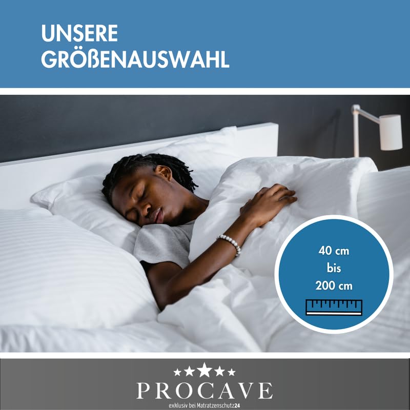 PROCAVE Bed Wedge with Silver Protect double cloth cover | Width: 100 cm x Depth: 45 cm x Height: 15/1 cm | Made in Germany | Wedge-shaped foam pillow for beds and waterbeds.