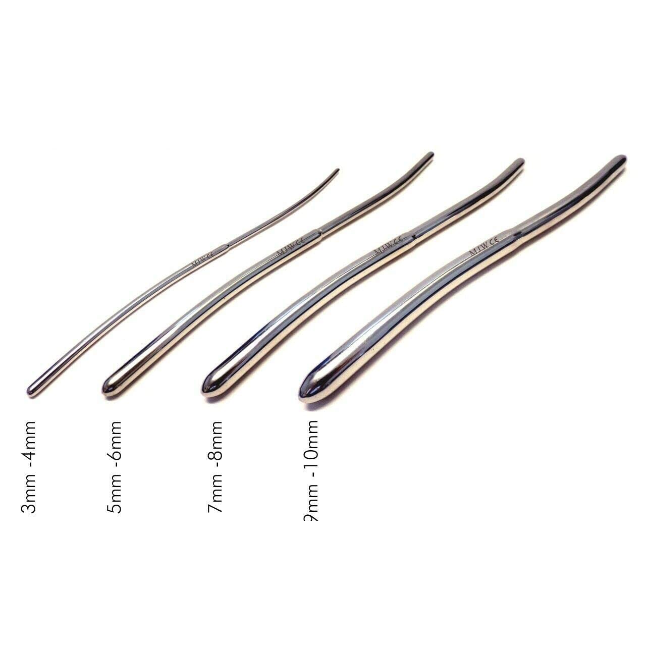 Dilator set urethral dilators 8 Hegar pins with double ends 3mm to 18mm including storage bag/leather case