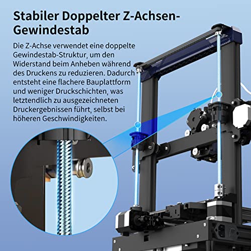 Anycubic Kobra 2 3D printer, 6 times faster high-speed 3D printer with 300mm/s, LeviQ 2.0 auto-leveling, new extruder and cooling system, open source.