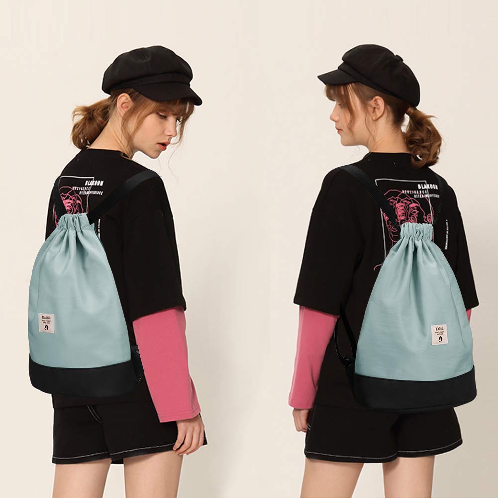 KALIDI Backpack Drawstring Daypack Gymsack Gym Bag Sport Bag for Men & Women with Inner Pocket 11 Liters for Sports, Travel, and City