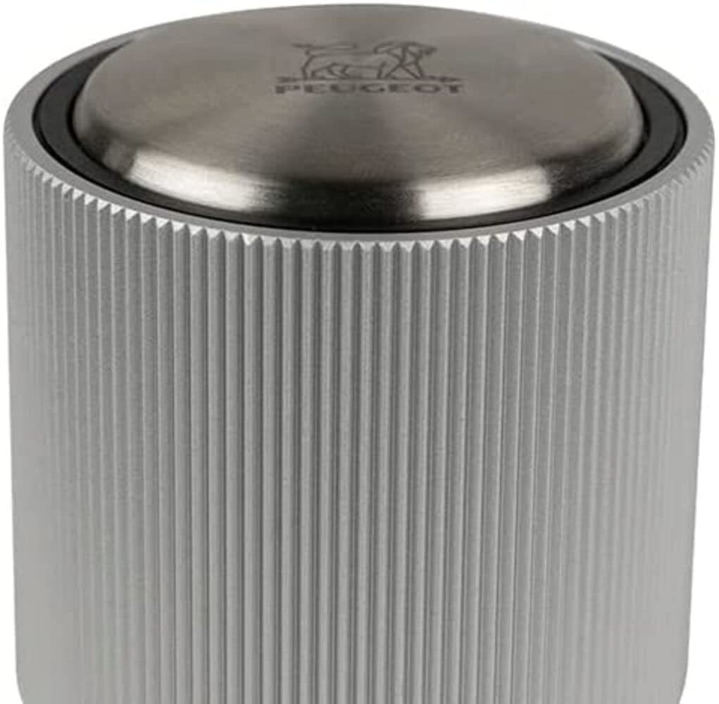 PEUGEOT - Line - Champagne stopper - For airtight sealing and preserving opened sparkling wine bottles - 5 year warranty - Wine gift - Aluminum color