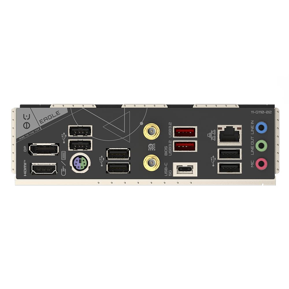 GIGABYTE B650 Eagle AX Motherboard - AMD Ryzen 9000 series, 12+2+2 phase VRM, up to 7600 MHz DDR5 (OC), 1xPCIe 5.0 + 2xPCIe 4.0 M.2, GbE LAN, WiFi 6E, USB 3.2 Gen 2