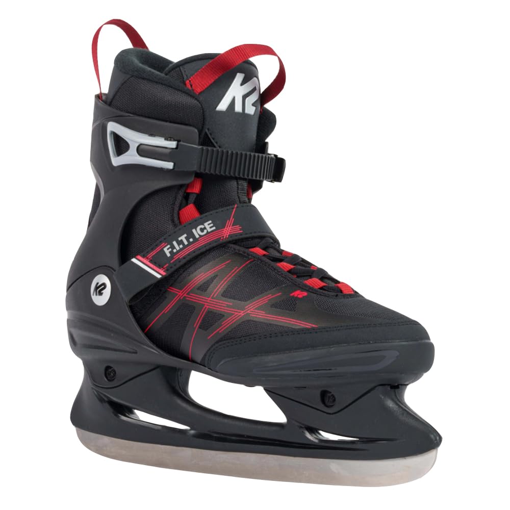 K2 Skates Men's Ice Skates F.I.T. ICE, black - red, 25G0410.1.1.070