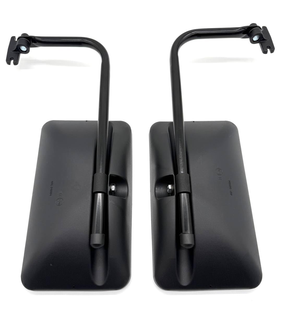 2x exterior mirrors 305x170 ø14-18 for tractor, truck, excavator with mirror holder and arm.