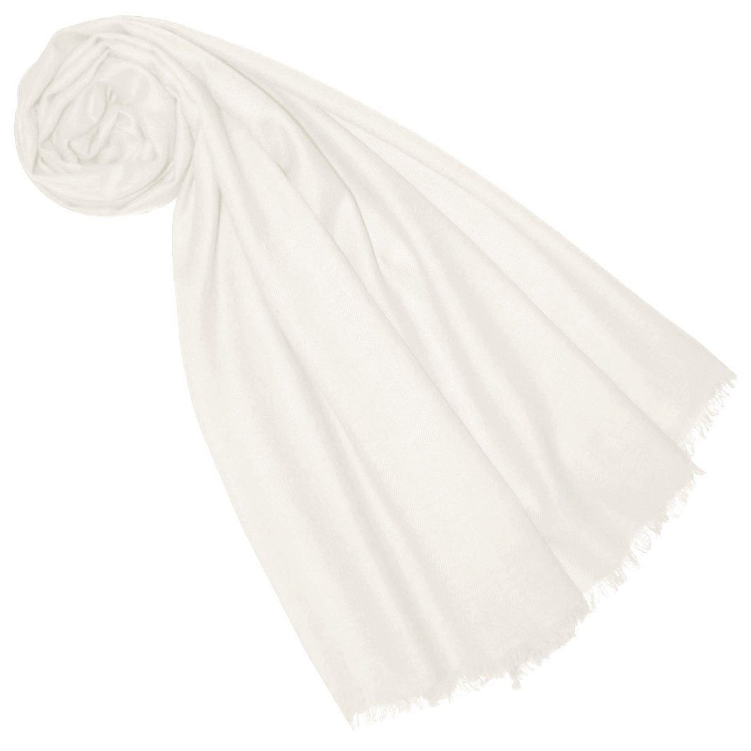 Lorenzo Cana pashmina women's scarf shawl beige white, 100% cashmere, soft and cozy cashmere scarf, cashmere shawl, thin cashmere pashmina. 7829688