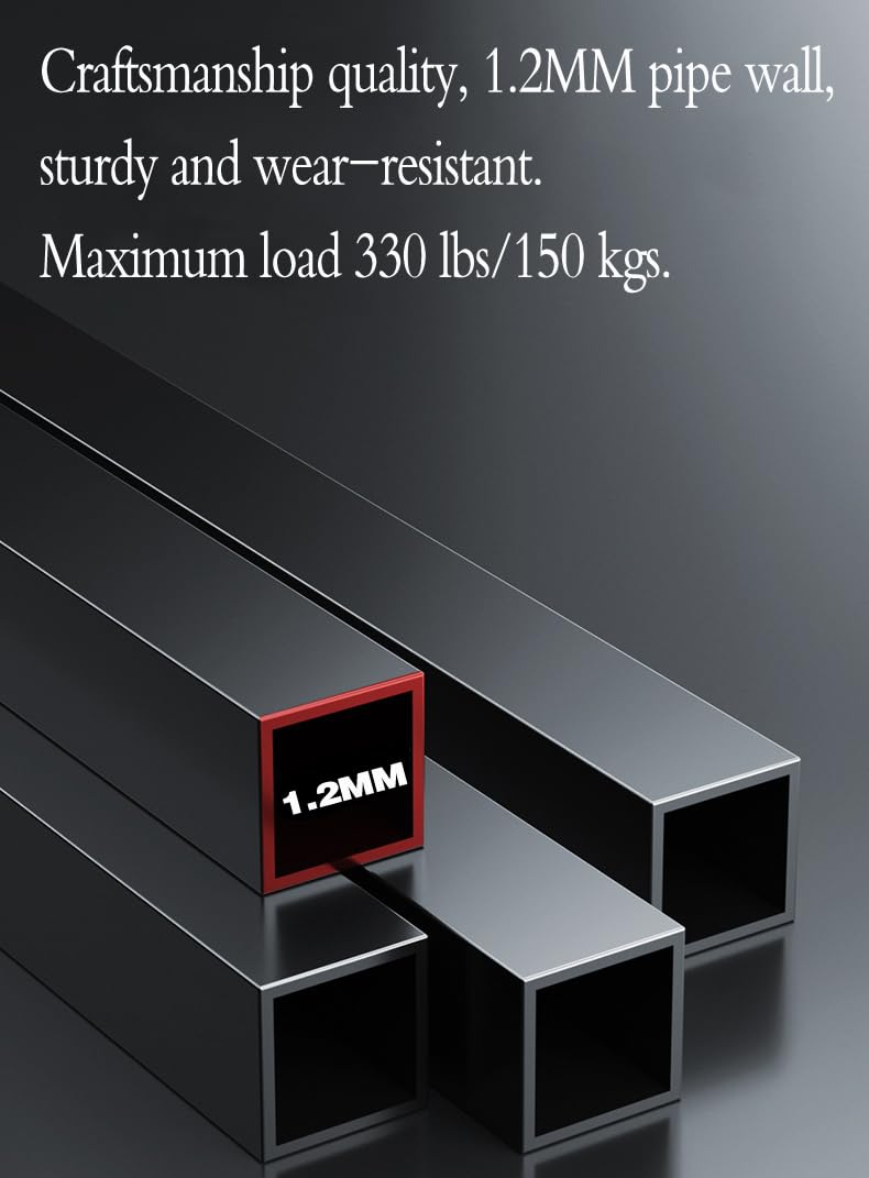 Power Tower Dip Station Pull-Up Bar – Adjustable multi-purpose home fitness equipment with non-slip foot pads – 330 pounds / 150 kg weight capacity.