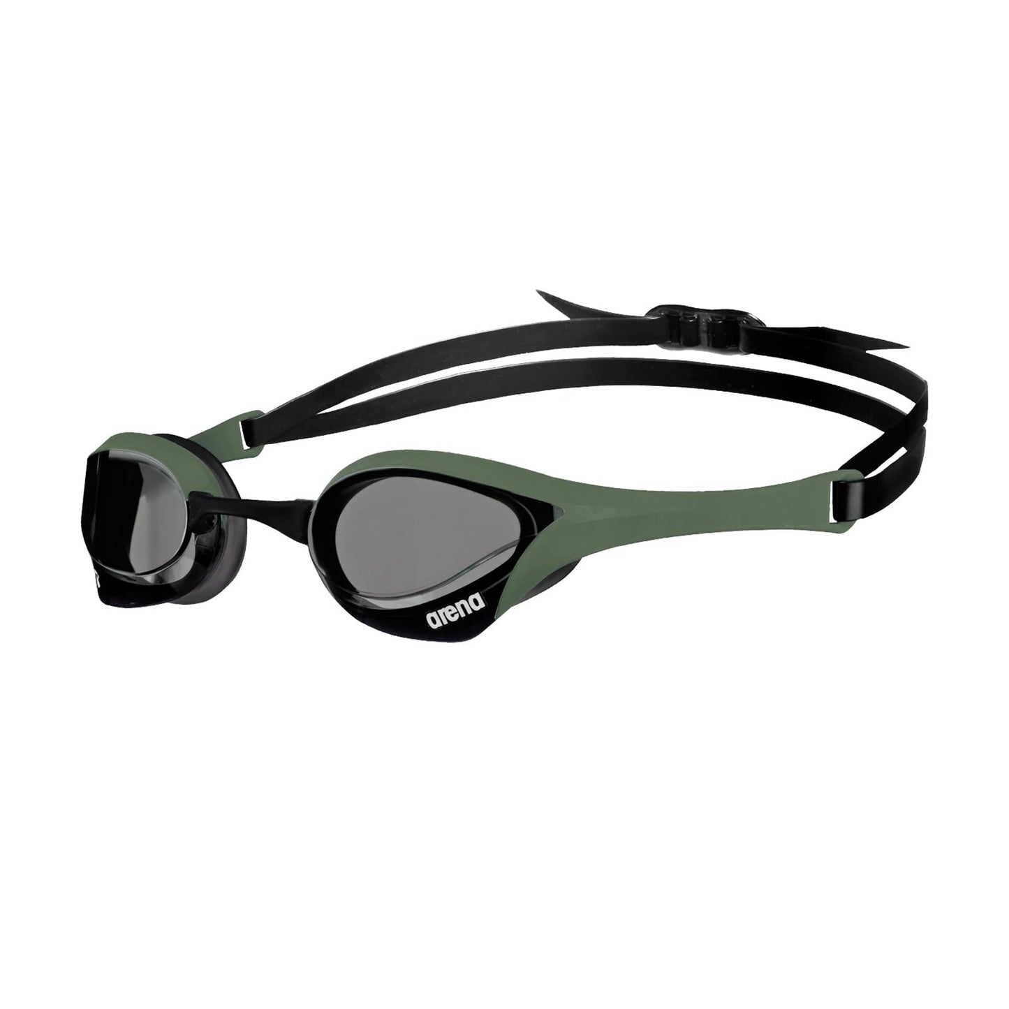 arena Cobra Ultra Swipe Adult Unisex Racing Goggles, swim goggles with curved lenses, anti-fog, UV protection, 5 interchangeable nose bridges.