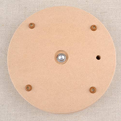 KUNSTIFY Pottery Wheel I Round I 20cm diameter, height 5 cm MDF turntable Turntable for pottery clay for sculpting art DIY crafting clay figurines bowls