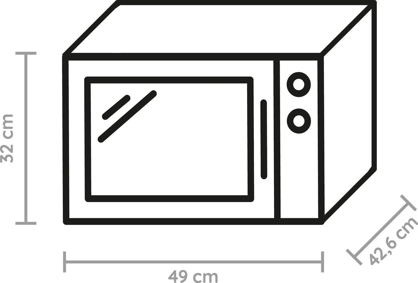 Bauknecht ExtraSpace Crisp MW 427 SL/Combination Grill and Microwave/Maximum Flexibility-No Turntable/800 W/25 L Capacity/Grill 1000 W/Crisp Function/Steam Cooking Function/AutoClean, Silver