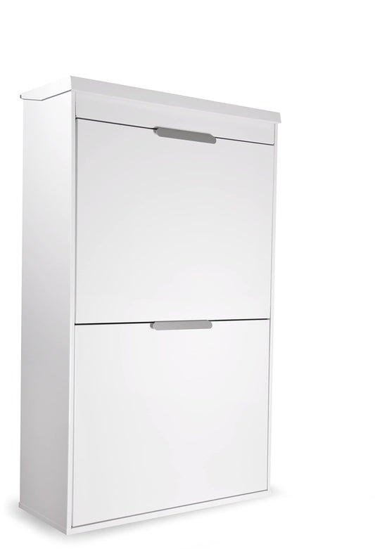 ARREGUI Ecoclas Plus CR621-E Steel Recycling System with Storage Box with Lid | 4x17L (68L) | 4 Sections Trash Can for Kitchen | Removable Inner Bins + Handle | White