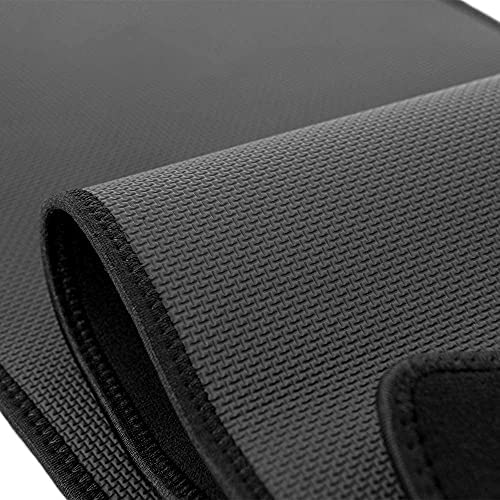 Bracoo waist trimmer belt for men and women, sweat belt for gym, sports, training, adjustable fitness belt, flexible neoprene waist belt, waist trainer for fitness training, SE22, S/M.