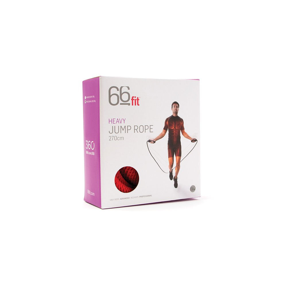 66fit Heavy Skipping Rope, Red, BP-4704