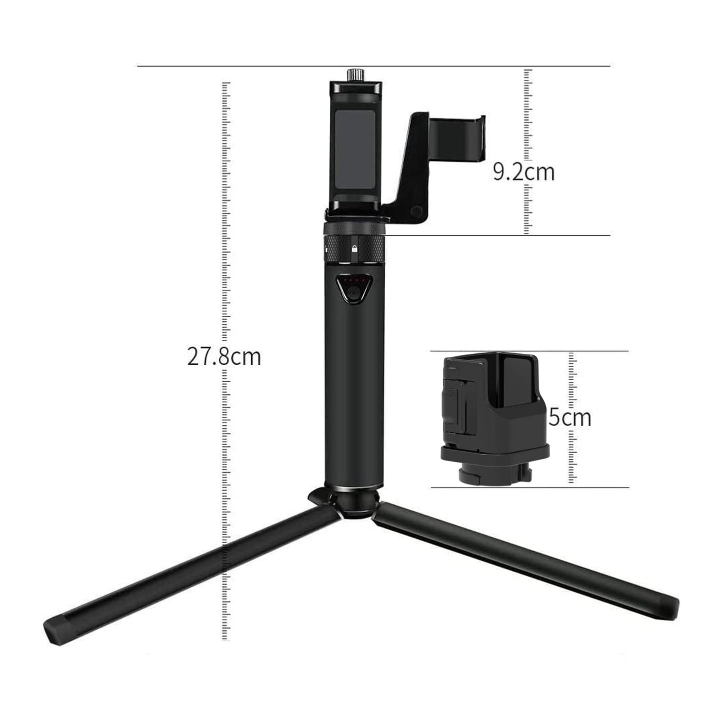 Smatree portable charging station with tripod for DJI OSMO Pocket 2/DJI OSMO Pocket, smartphone holder, accessories for Osmo Pocket and smartphone.