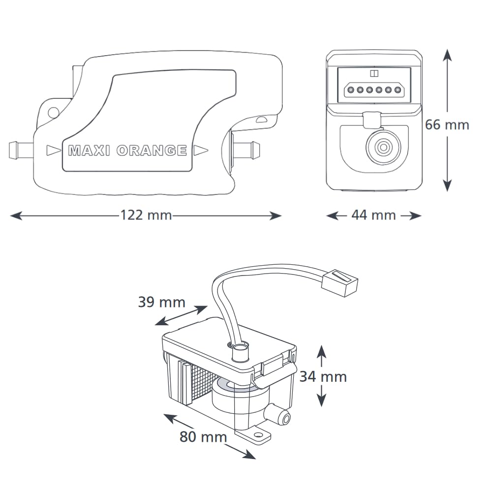 Air conditioner condensate pump Aspen Maxi Orange