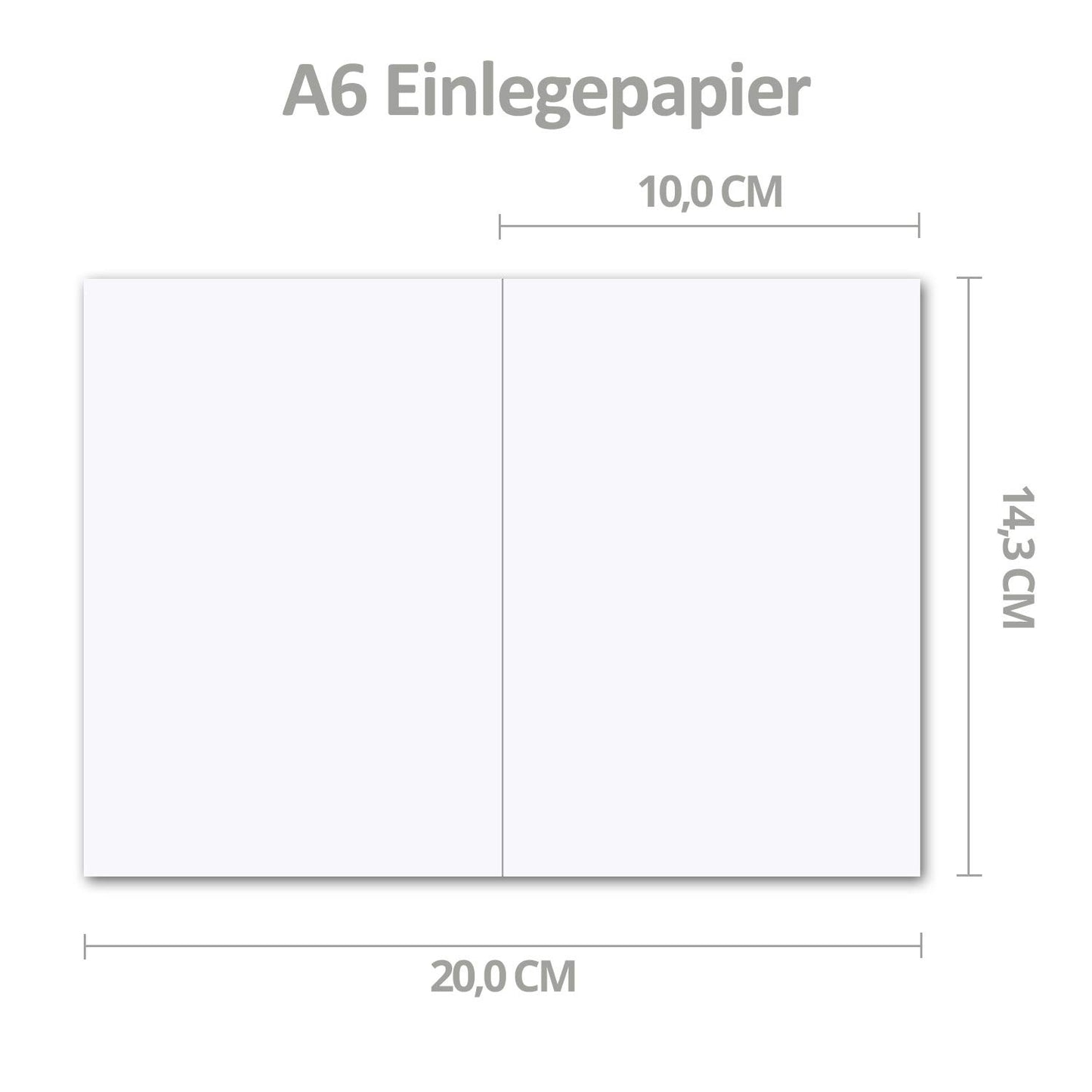75x folding cards set A6/C6 with light grey envelopes - including inserts - 14.8 x 10.5 cm - premium quality - FarbenFroh