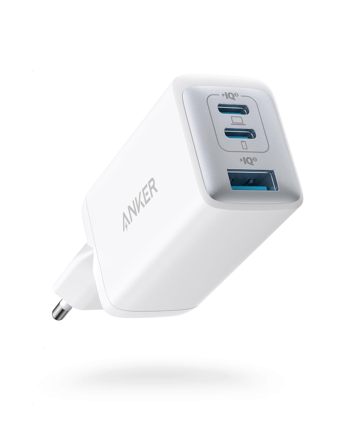 Anchor USB C Charger (Nano II 65W) Pod 3-Port PPS Fast Charger, iPad Charger, Compact USB-C Adapter for MacBook Pro, iPad Pro, Galaxy S20, Dell XPS 13, Note 20, iPhone 16/15, Pixel