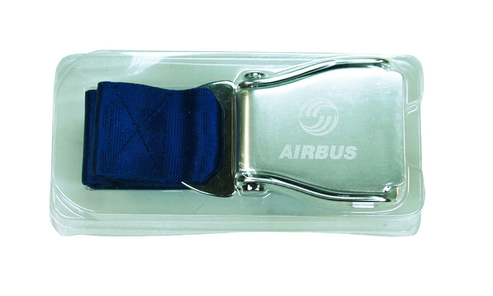 AIRBUS - "Airline Seatbelt" - Belt -- Sizes XS - XXL - Infinitely adjustable - Color Blue