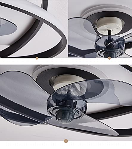 Ceiling fan with LED lighting Ceiling lamp Fan 3343 black Ø 50cm 96W with remote control Light color/brightness adjustable dimmable LED ceiling light fan light ceiling