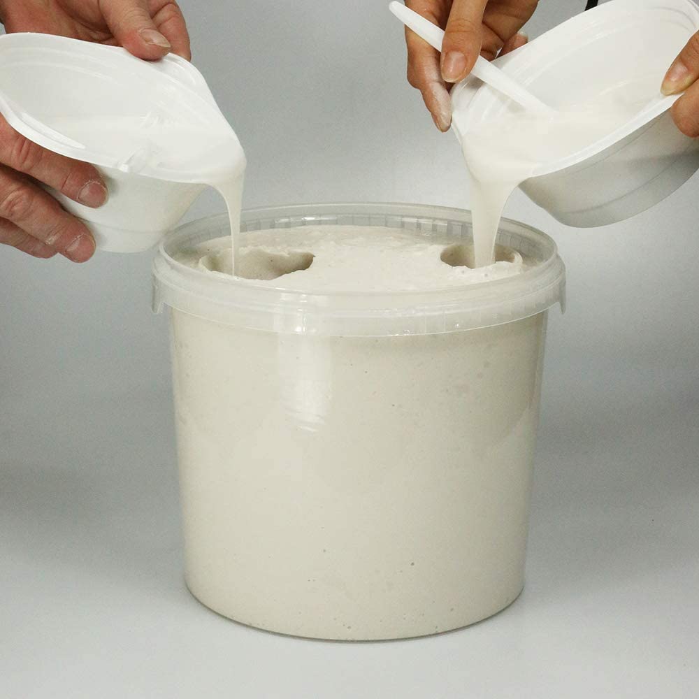 Lucky Hands Family & Wedding Casting Kit Duo | 3D Handprint Set DIY for 2 adult hands | Plaster mold for wedding, family, kids & teens (incl. slate base 20 x 30 cm)