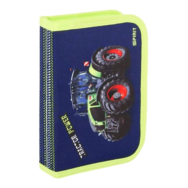 Generic tractor - bulldog - spirit cool school bag set 8 pieces including chest bag, sports bag, lunchbox, and water bottle.