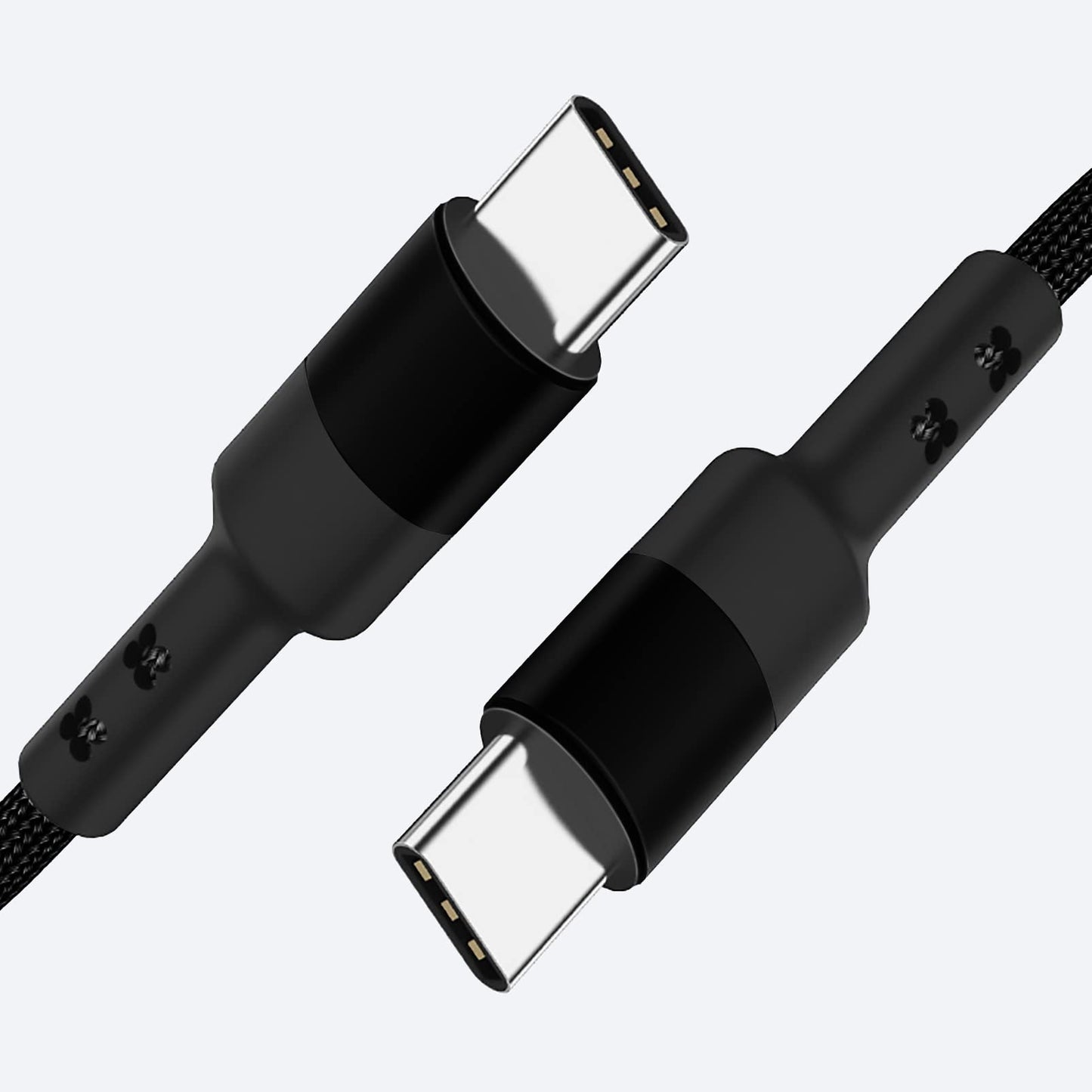 30cm USB C to USB C Cable, 3-Pack 12 inch 20V 3A Type C PD Fast Charging Cable Compatible with Samsung Galaxy S20/S9 Ultra Note 20, Pixel 4/3 XL.