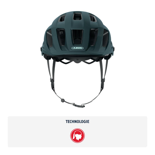 ABUS MTB helmet Moventor 2.0 - comfortable mountain bike helmet - All-Mountain helmet - for women and men - blue matte, M