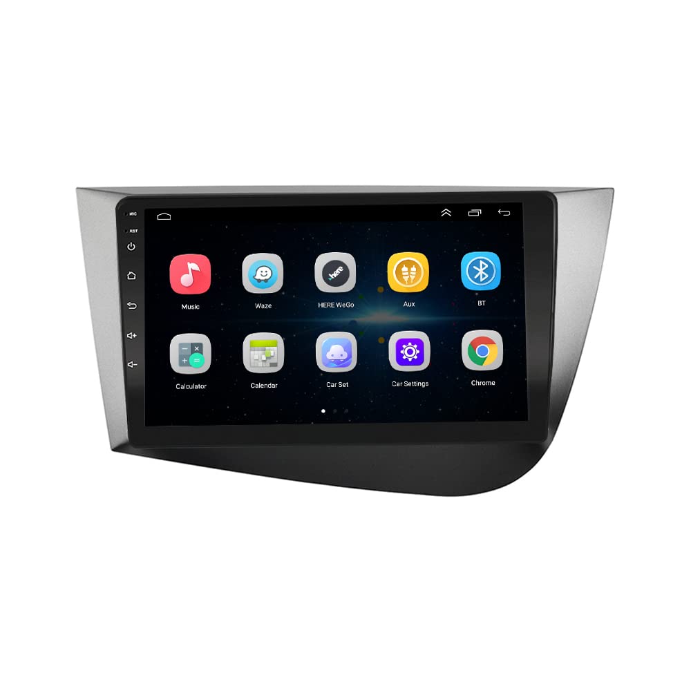 LEXXSON Carplay Radio Android Auto for Seat Leon 2005-2012 | 9-inch capacitive touchscreen WiFi GPS Navigation Bluetooth SWC USB Player 2G DDR3 + 32G NAND Flash Storage.
