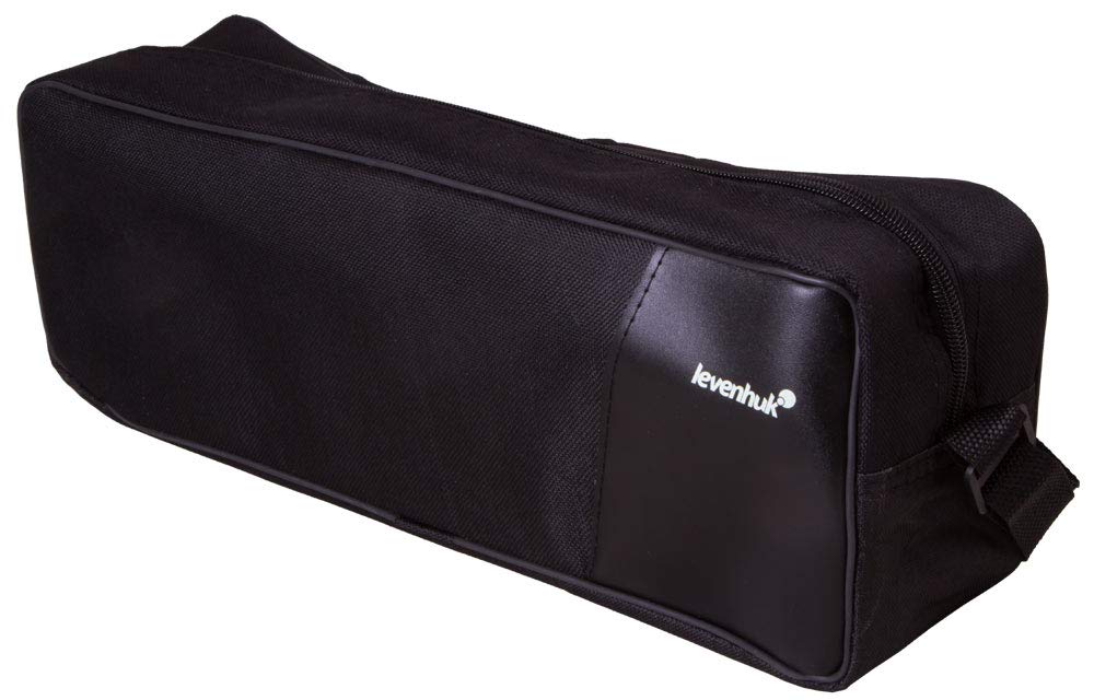 Levenhuk Blaze Base 70 Portable Spotting Scope with BK-7 glass optics, metal table tripod, and carrying case for observing wildlife, urban, and natural landscapes.