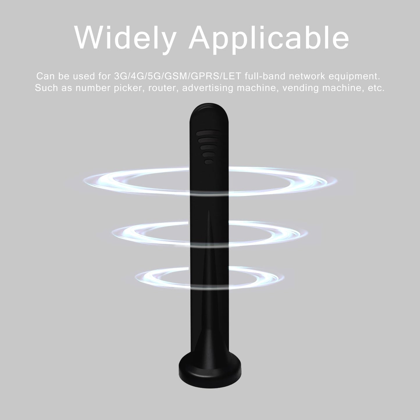 2 X 5G LTE Antenna 4G Omnidirectional Signal Booster SMA TS9 Connector 15DBI High Gain Chip External Magnetic Antenna for Indoor/Outdoor, 3G/4G/5G/GSM/GPRS Router all frequency bands Universal - 3M