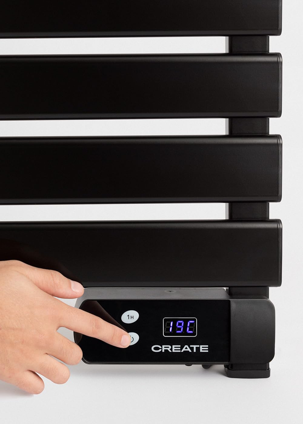 CREATE / WARM Towel 500W / Electric Towel Warmer Black / 96.9x55x5cm / Thermostat, low consumption