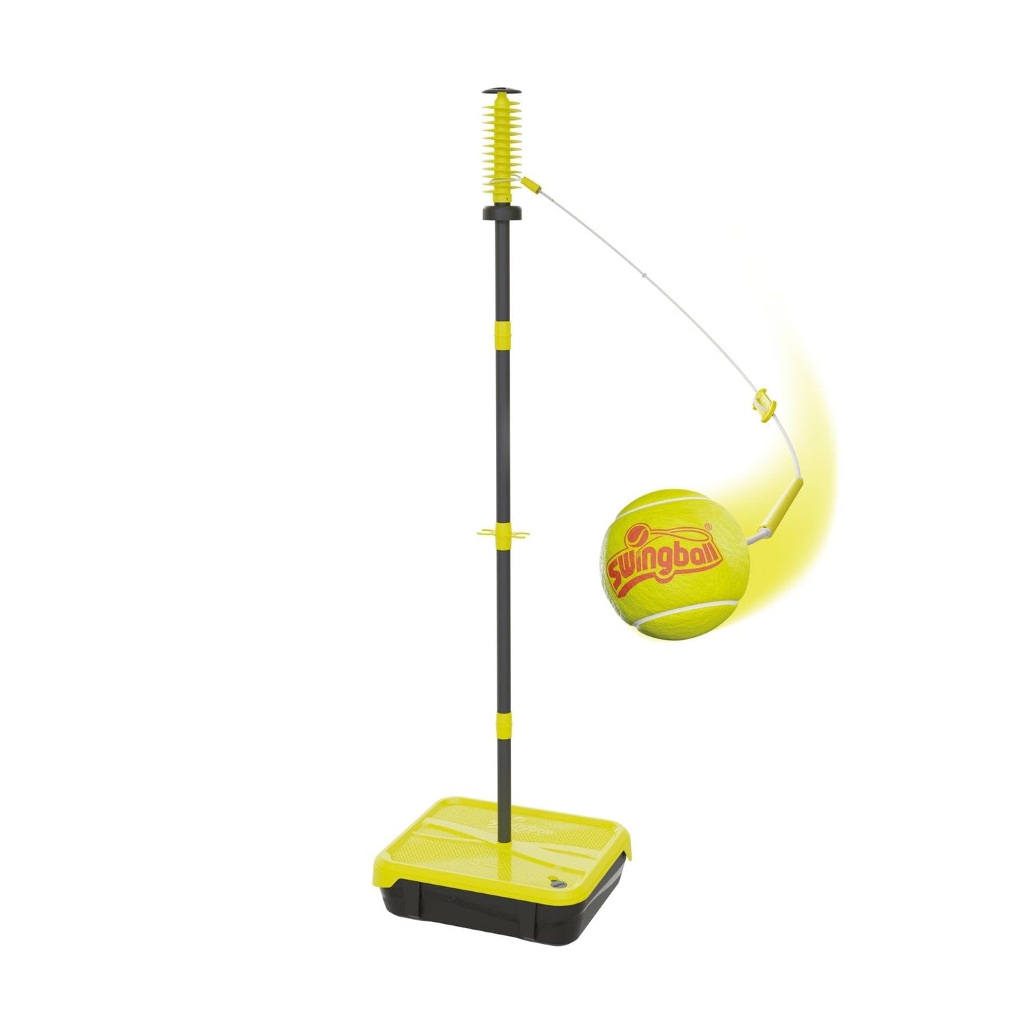 Swingball PRO Set for all surfaces, the ultimate game for ages 6 and up to adults, real tennis ball and 2 power racquets, adjustable height up to 1.8 meters.