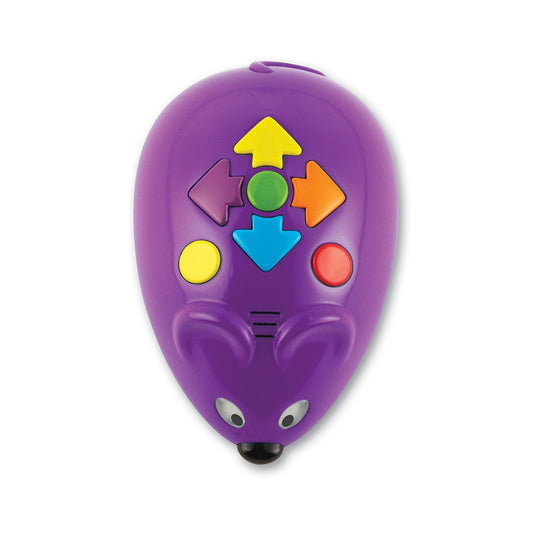 Learning Resources Mint Robot Mouse Jack, for ages 5 and up, coding toy for kids, introduction to programming & logic, educational game with programming cards