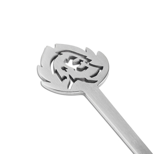 BURNHARD Burger spikes, 6 pieces, made of stainless steel, metal spikes with wide grip area, 15 cm long shashlik spikes, as meat spikes or grill spikes.