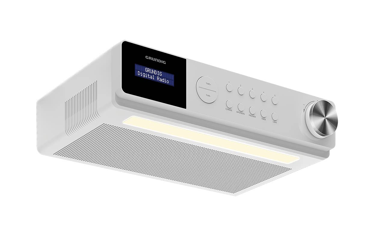 Grundig DKR 1000 BT DAB+ kitchen radio with Bluetooth and DAB+ reception White.