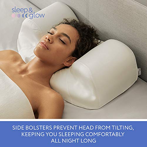 Sleep&Glow Anti-aging Pillow - promotes healthy back sleeping for better skin and post-facial surgery recovery.