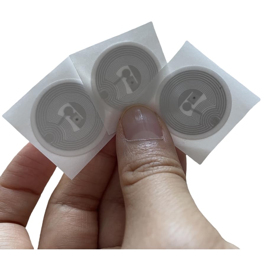 ISO14443A 13.56mhz RFID 1K NFC Tags/Stickers 25mm diameter round (100 pieces)