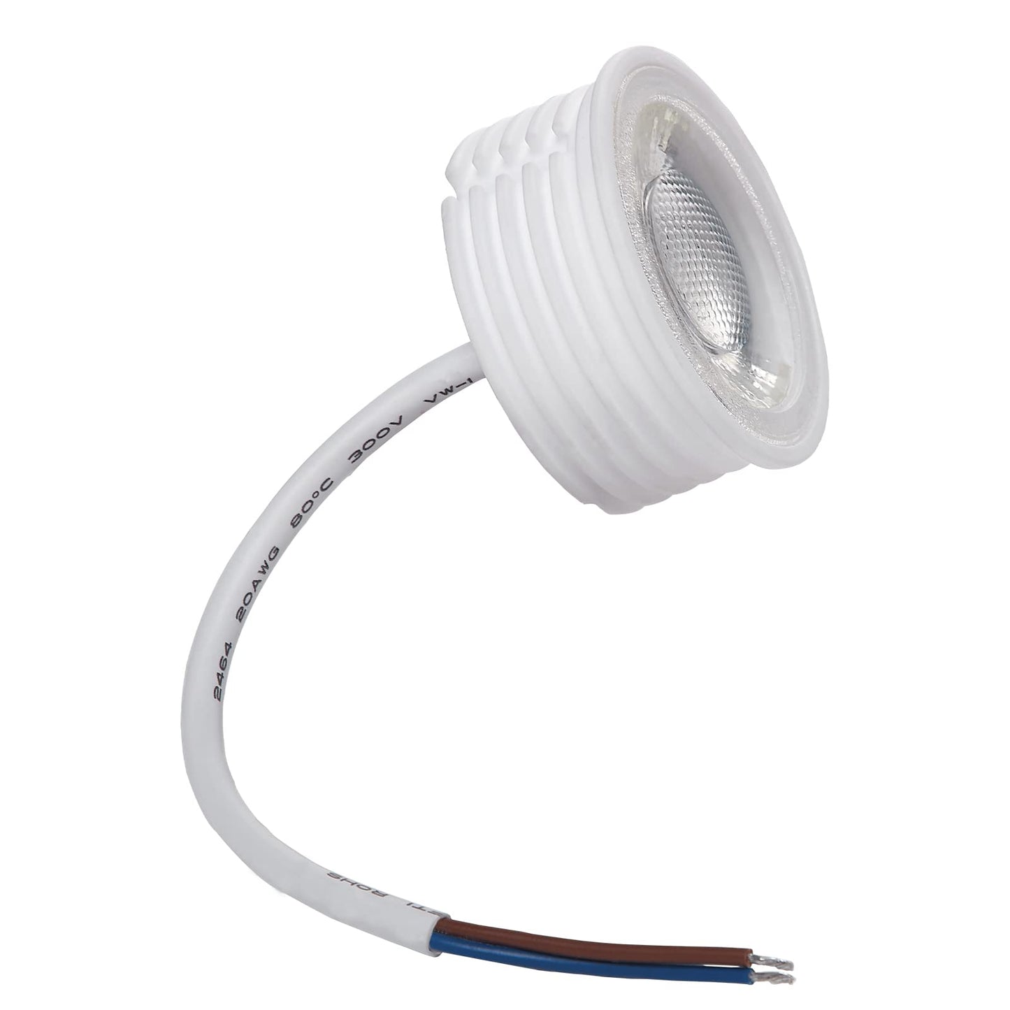 YanFeiYit 5x LED module as GU10 replacement - 5W 38° dimmable made of ceramic super flat 230V - light source for recessed spotlights lamp bulb spotlight (warm white 3000K)