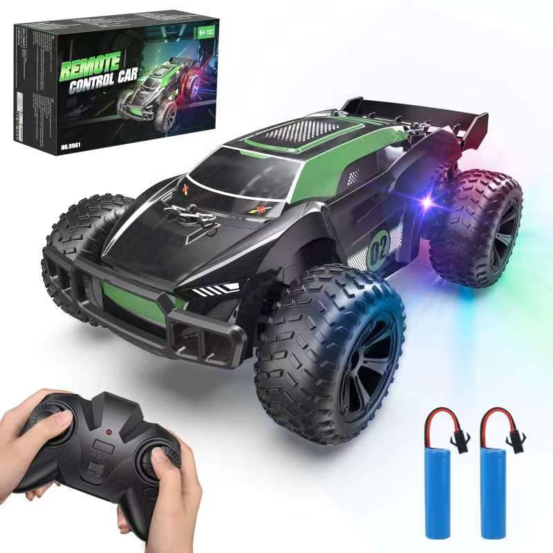 Kizeefun Remote Control Car, RC Car for 3 4 5 6 7 8 9 Year Old Kids, 2.4Ghz Off-Road RC Crawler 70+ Minutes Playtime (2 Batteries Included), Birthday Gift for Boys Girls (Green)