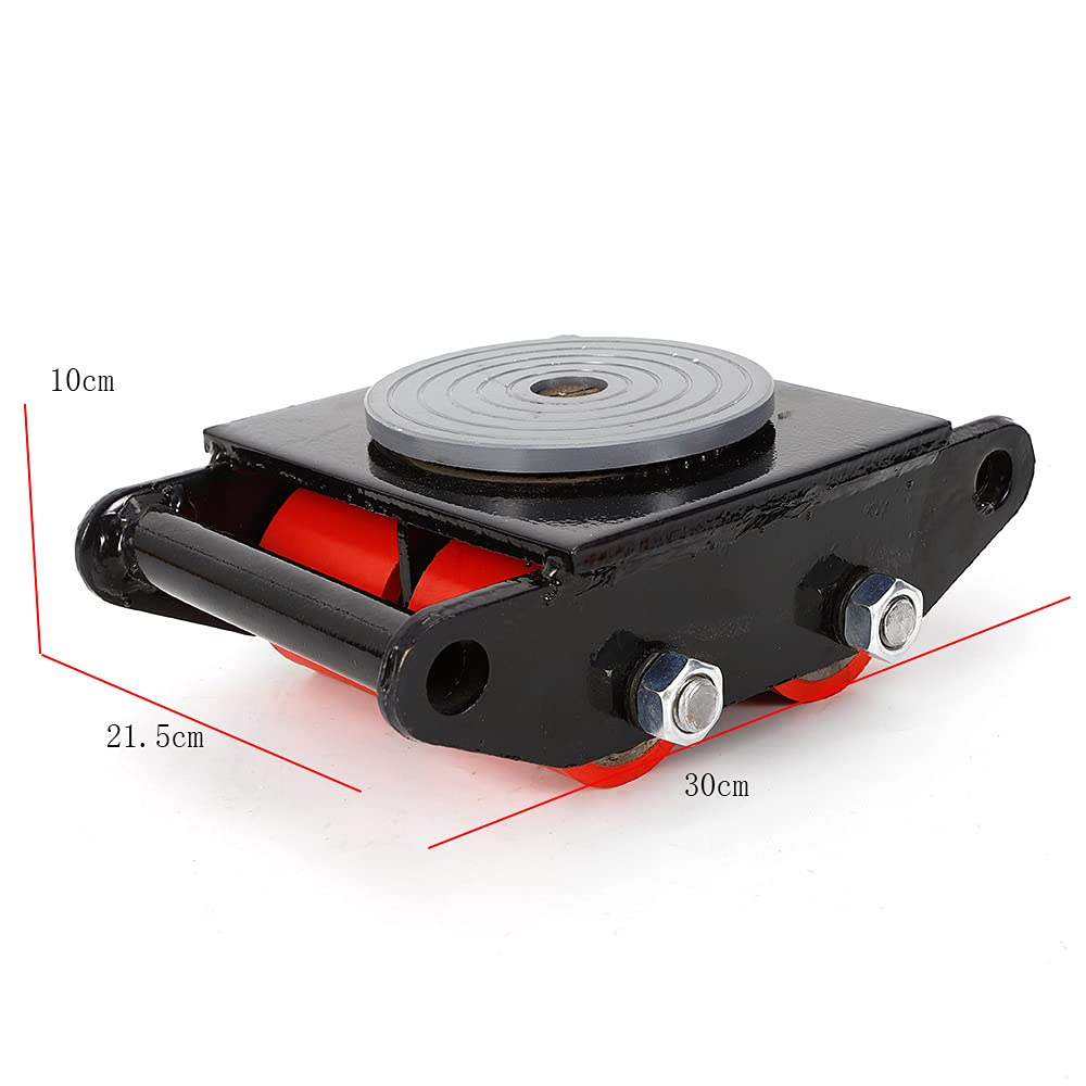 LENJKYYO 6Ton Transport roller 360° heavy duty casters tank roller chassis wheel roller rigid heavy duty wheel 6000kg machine transport industrial roller heavy duty chassis