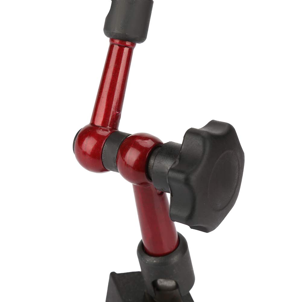 0~0.8mm flexible strong magnetic base holder + lever dial gauge (0.01mm resolution), for measuring surfaces in tight or recessed areas.