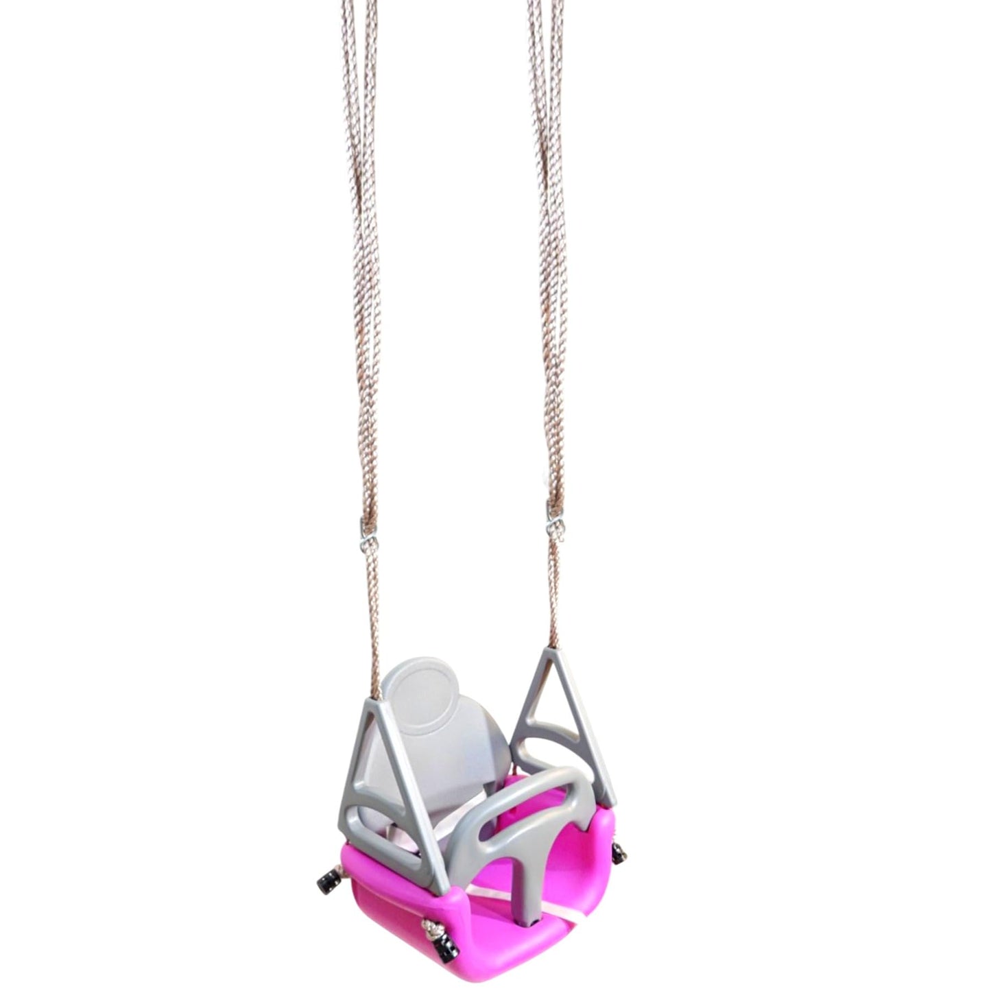 Convertible baby swing seat 3in1 for ages 3 to 12 I Toddler I adjustable I gray pink I Toddler swing seat