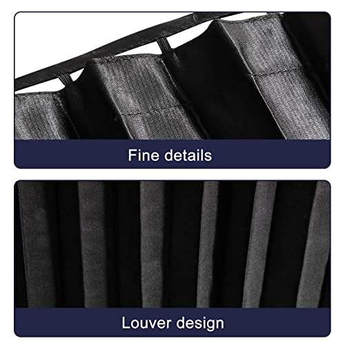 ZATOOTO Car Side Window Sunshade - Magnetic Privacy Sunshade Window Curtain keeps cooler screen for baby sleep cover, black (2 pieces)