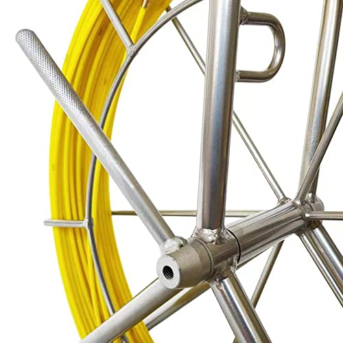 IRSCorp Fiberglass Cable Reel 100m Ø 4.5mm fiberglass rod including steel reel fish tape 304 stainless steel fish tape tube rodder reel